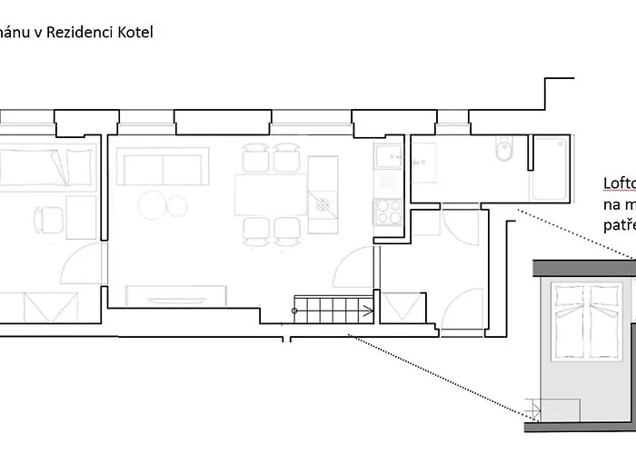 公寓 Loft Rezidence Kotel 捷克布杰约维采